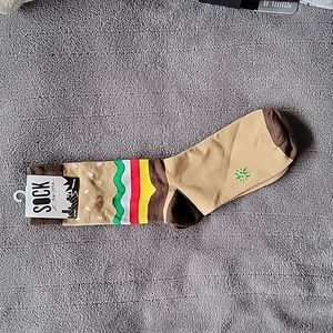 Cheeseburger Men's Dress Socks